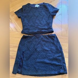 A Princess Polly skirt set.